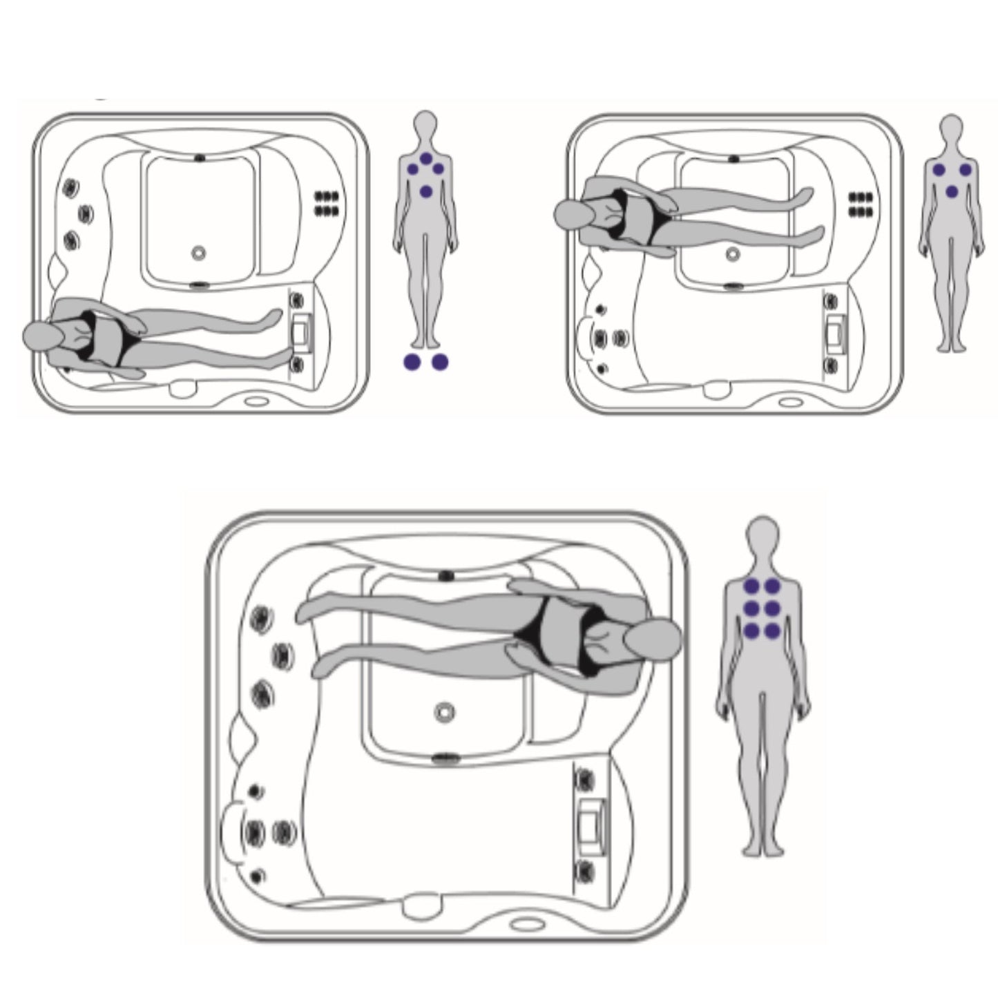 Jacuzzi® Lodge™ S - 3 Person Hot Tub With 1 Lounger