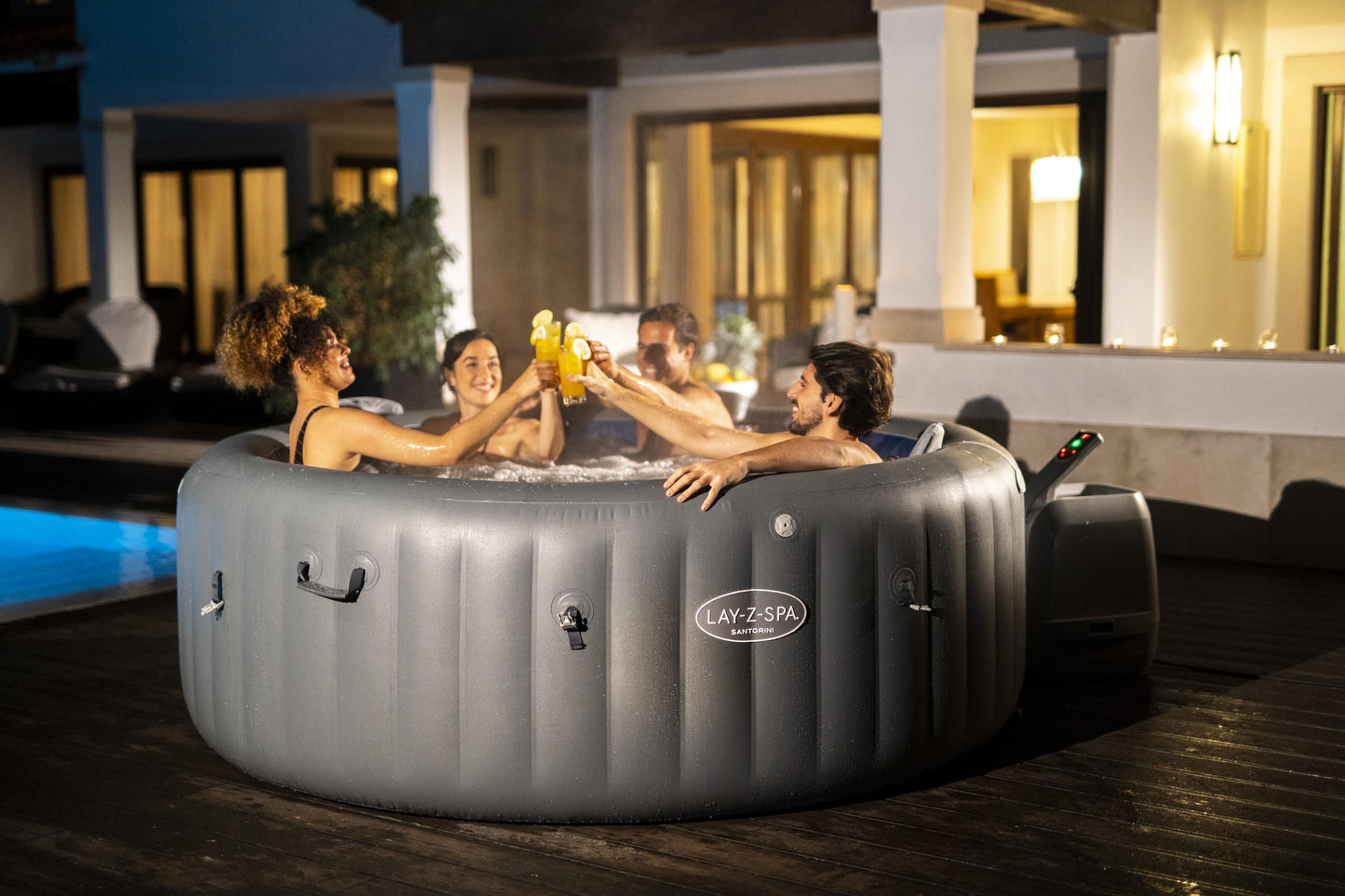 Lay-z Spa Lay-Z-Spa® HydroJet Pro Santorini - 7 Person Inflatable Hot Tub
