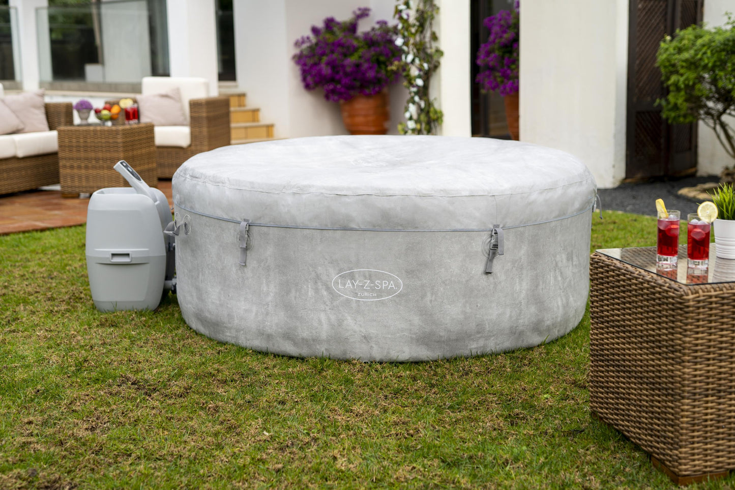 Lay-z Spa Lay-Z-Spa® AirJet Zurich - 4 Person Inflatable Hot Tub