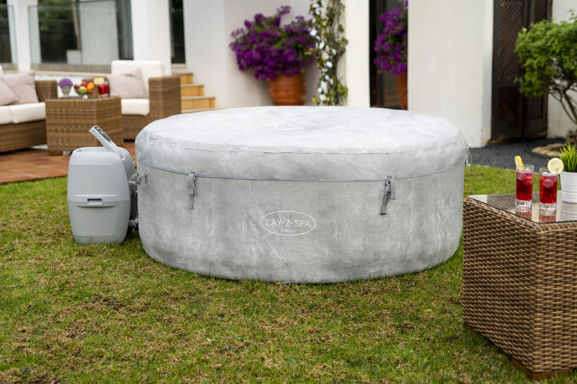 Lay-z Spa Lay-Z-Spa® AirJet Zurich - 4 Person Inflatable Hot Tub