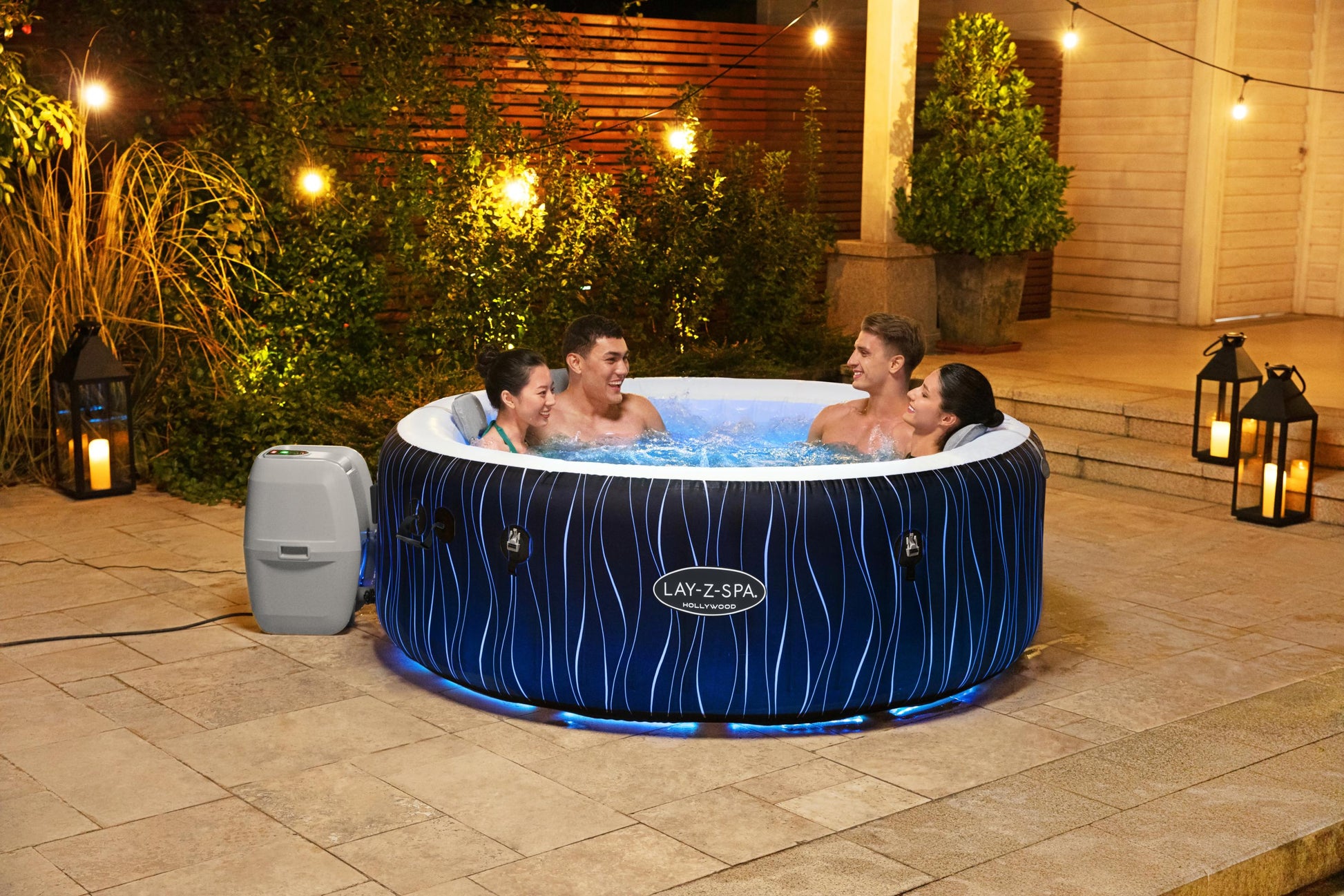 Lay-z Spa Lay-Z-Spa® AirJet Hollywood - 6 Person Inflatable Hot Tub
