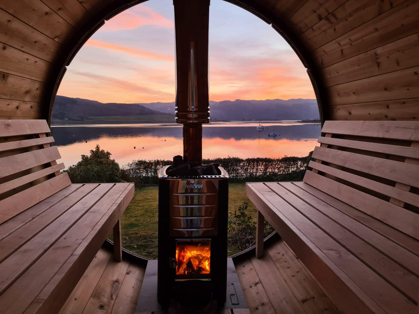  Outdoor Terrace 160 - 2 To 4 Person Barrel Sauna