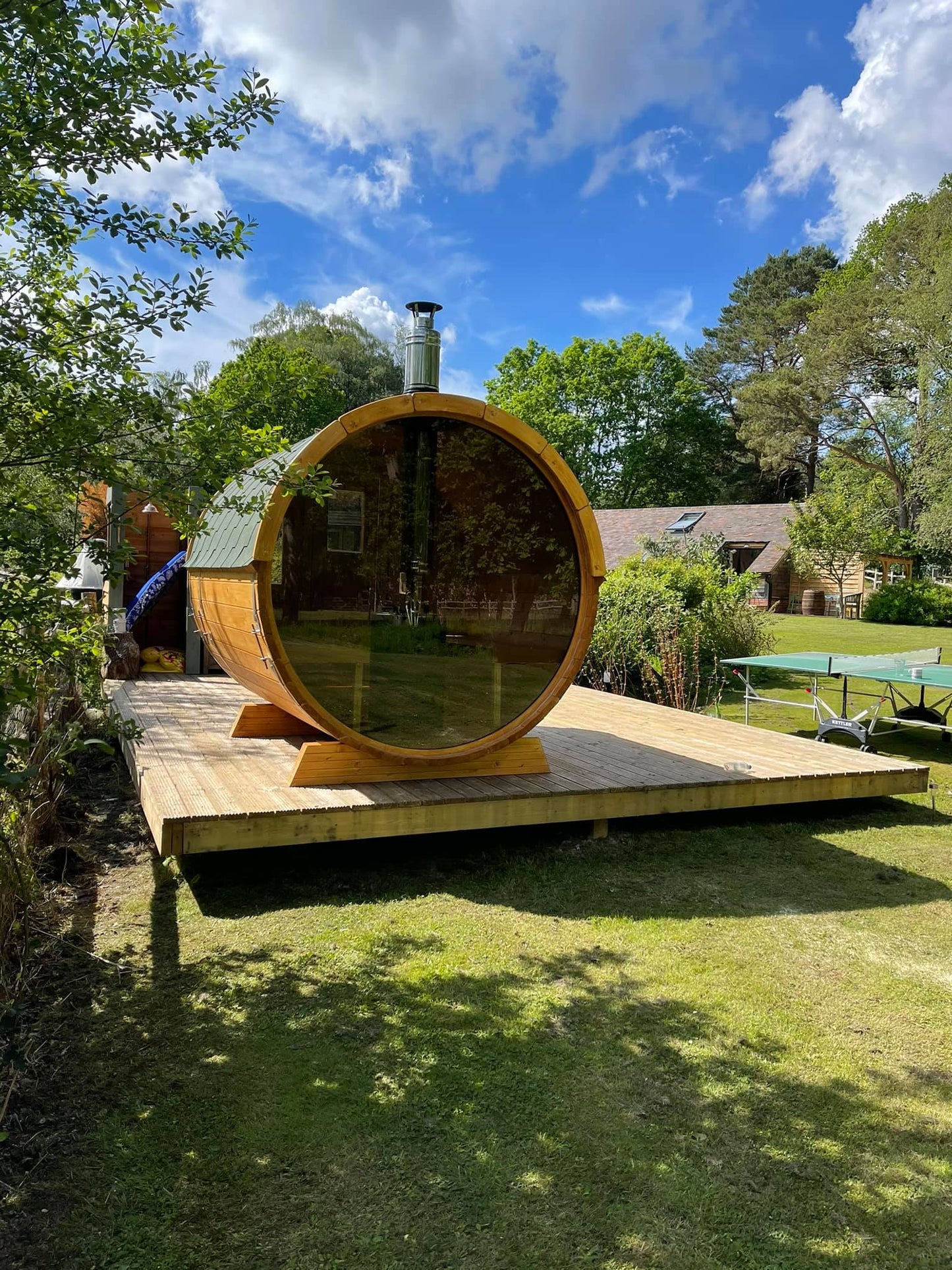  Outdoor Terrace 160 - 2 To 4 Person Barrel Sauna