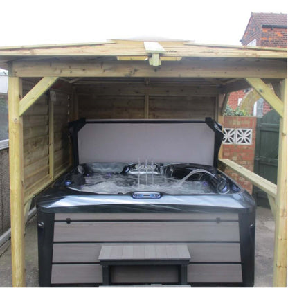  Outdoor Santorini - 5 Person Hot Tub With Gazebo Package