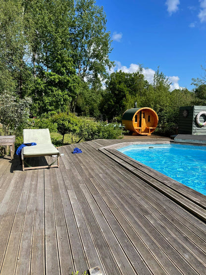  Outdoor Terrace 160 - 2 To 4 Person Barrel Sauna