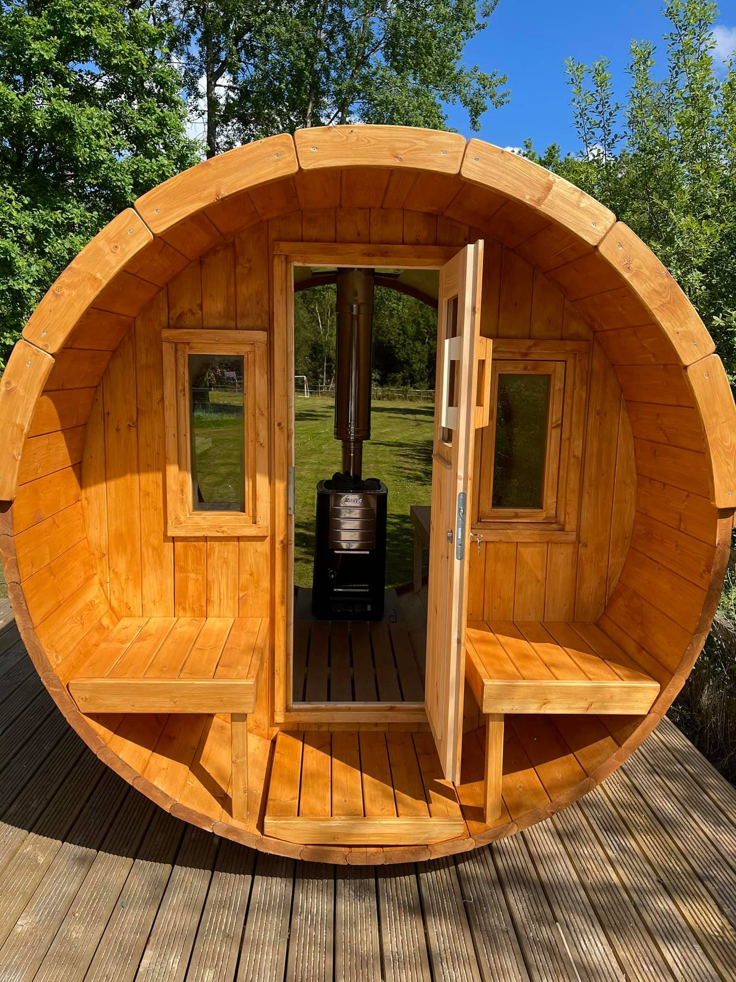 Outdoor Terrace 160 - 2 To 4 Person Barrel Sauna