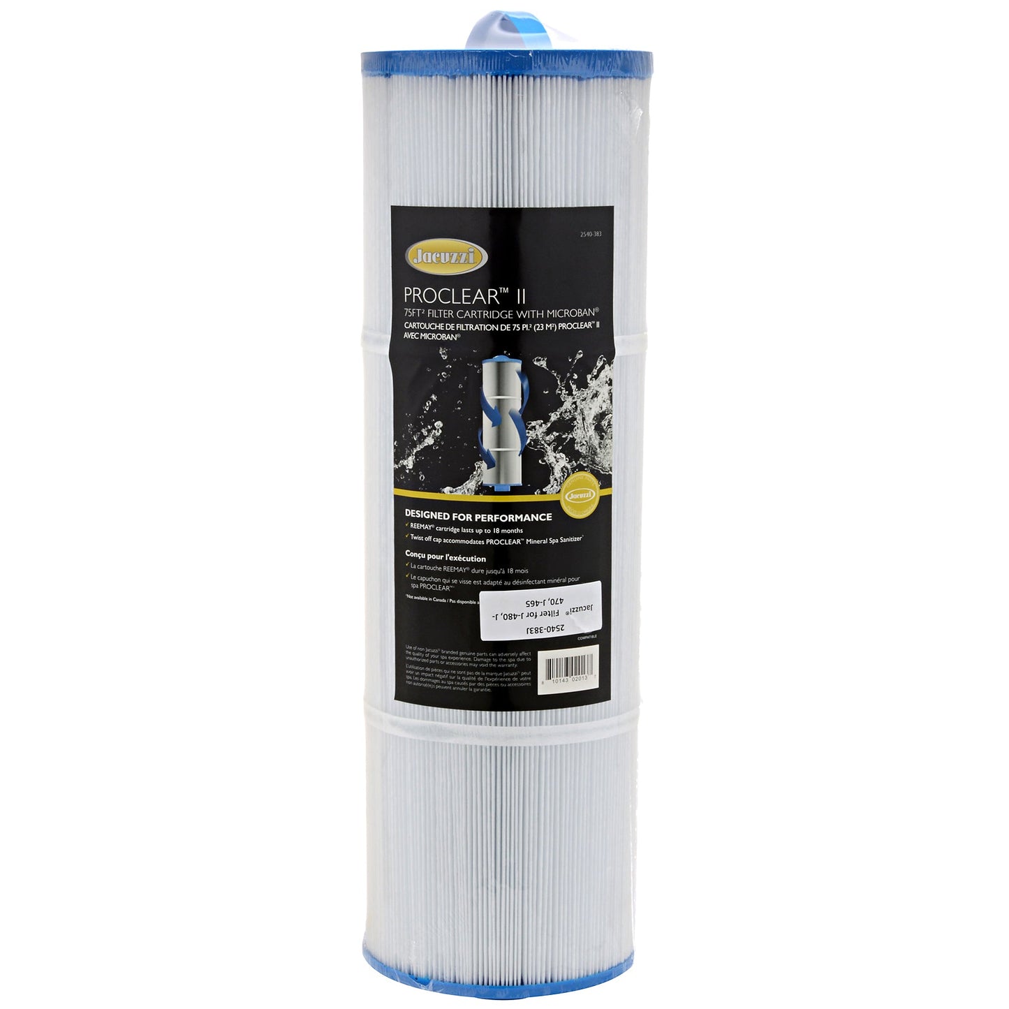  Jacuzzi® ProClear™ J465/J470/J480™ Pre-2012 75sq Ft Large Hot Tub Filter - 2540-383