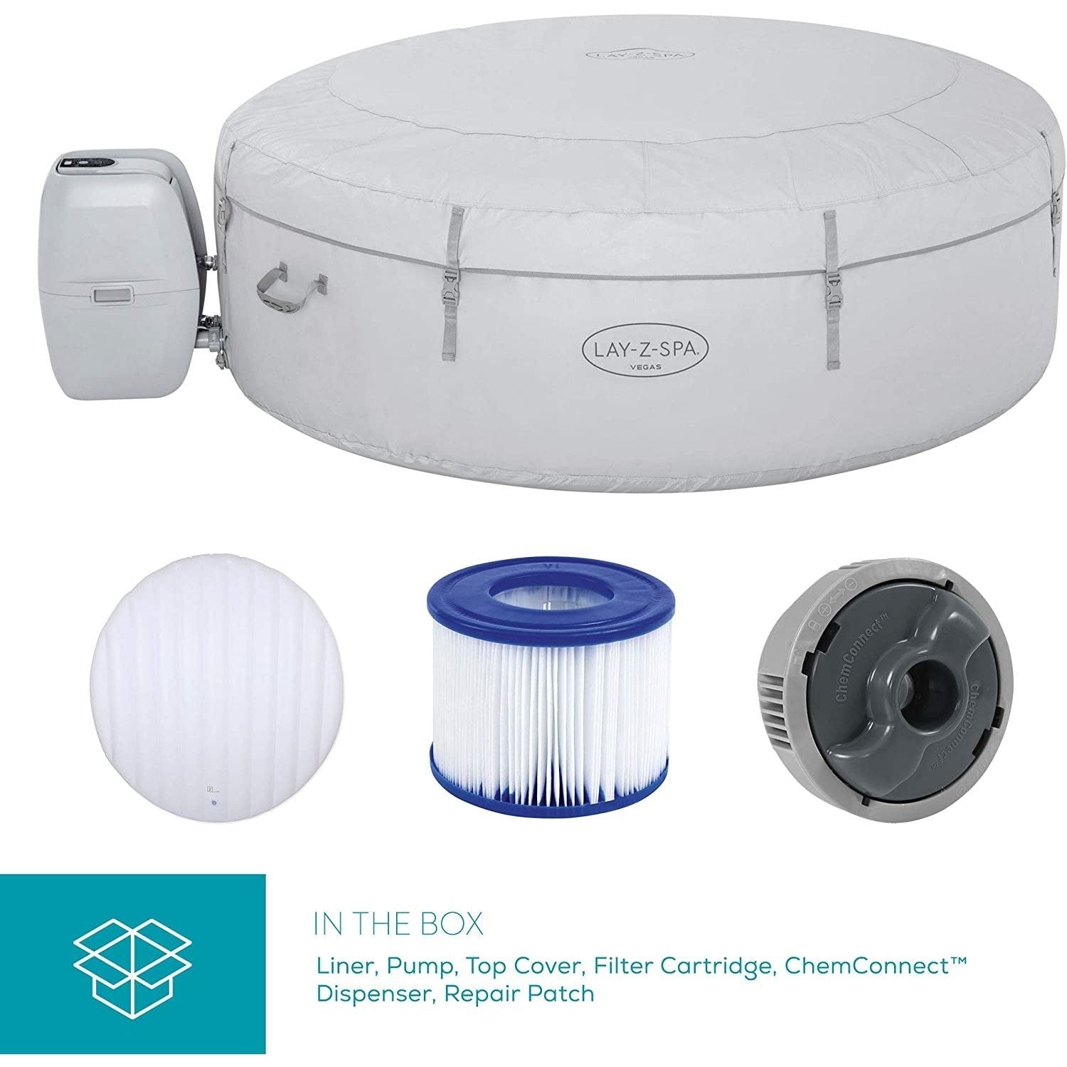 Lay-z Spa Lay-Z-Spa® AirJet Vegas - 6 Person Inflatable Hot Tub