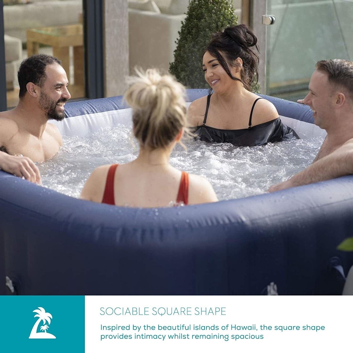 Lay-z Spa Lay-Z-Spa® AirJet Hawaii - 6 Person Inflatable Hot Tub