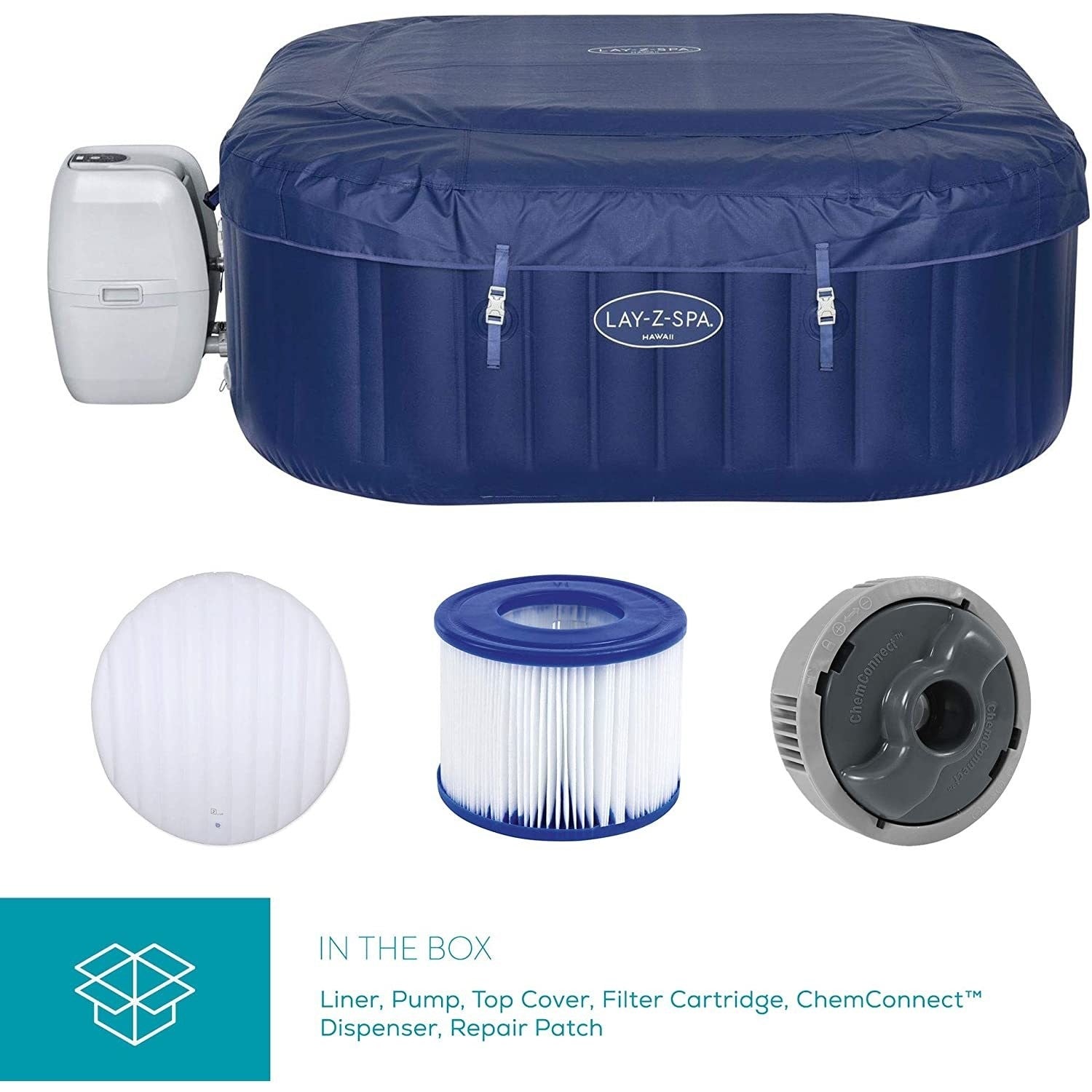 Lay-z Spa Lay-Z-Spa® AirJet Hawaii - 6 Person Inflatable Hot Tub