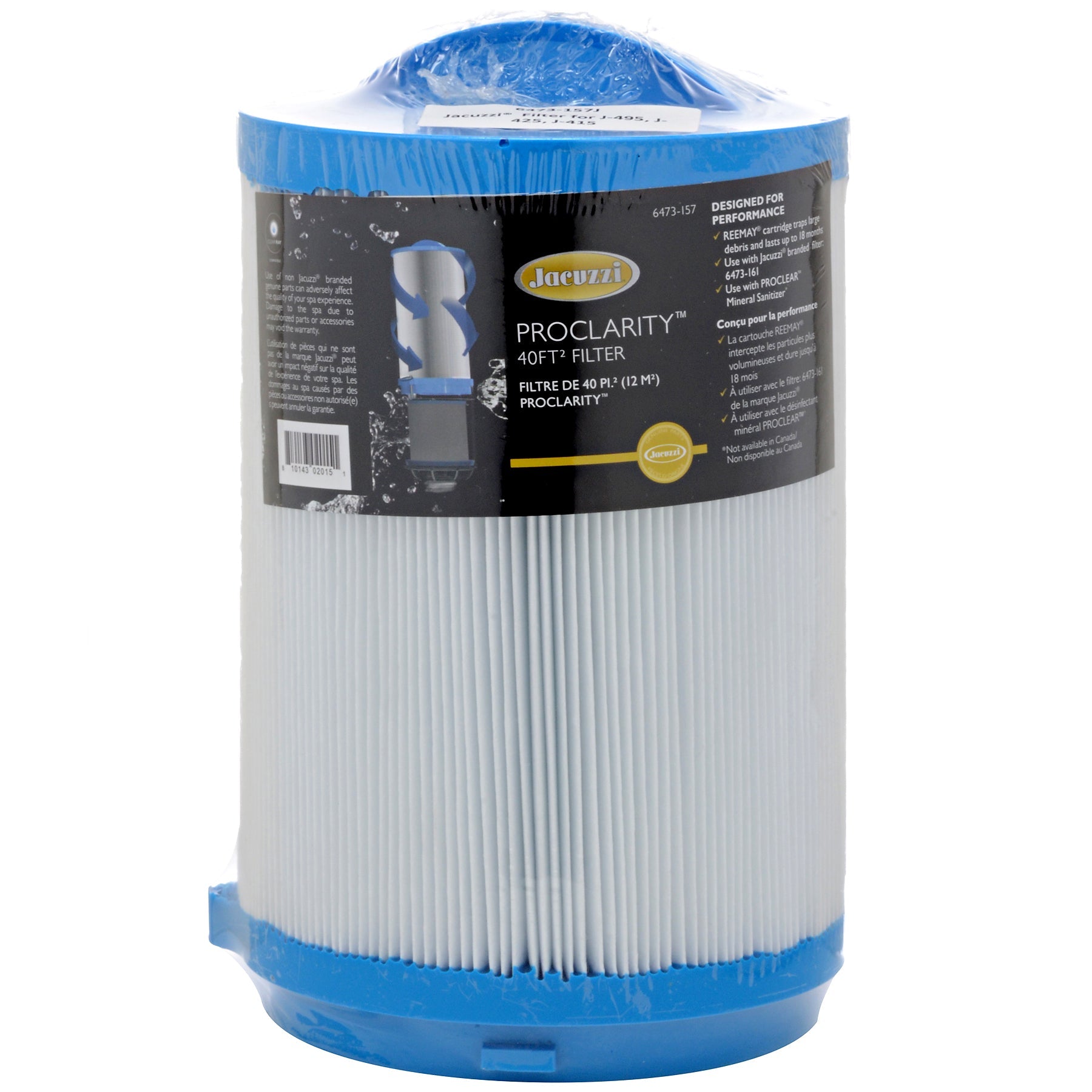  Jacuzzi® ProClarity™ J400/J500™ 2013+ 40sq Ft Hot Tub Filter - 6473-157