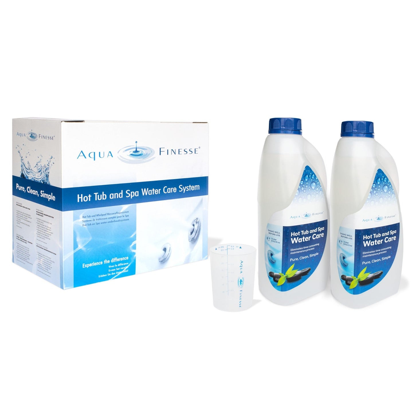  AquaFinesse Hot Tub Water Care System With Moisturiser Pack - Concentrate