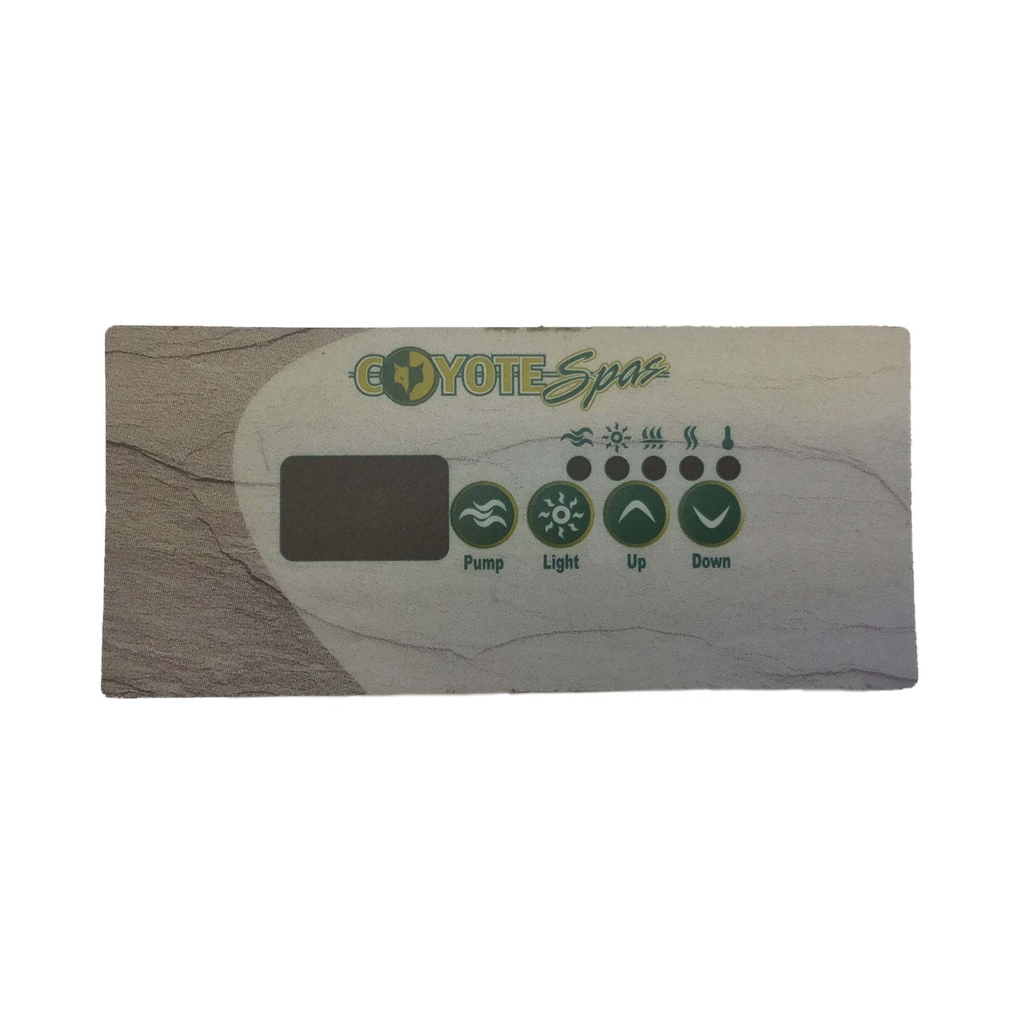  Arctic Spas® Coyote C10/C25 TSC-18 Topside Overlay For 1 Pump Hot Tubs - PAK-112306