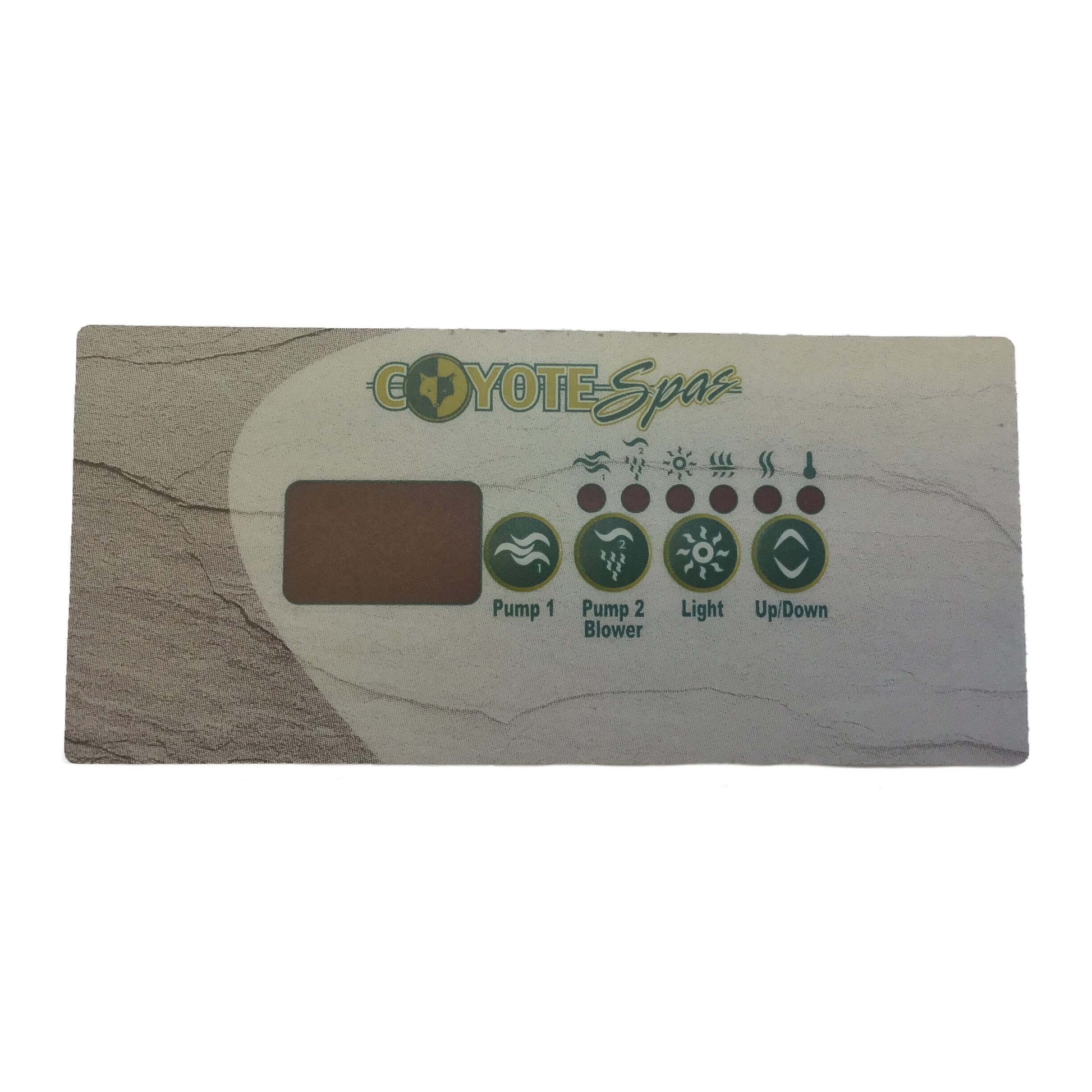  Arctic Spas® Coyote C10/C25 Gecko TSC-18 Topside Overlay For 2 Pump Hot Tubs - PAK-112307