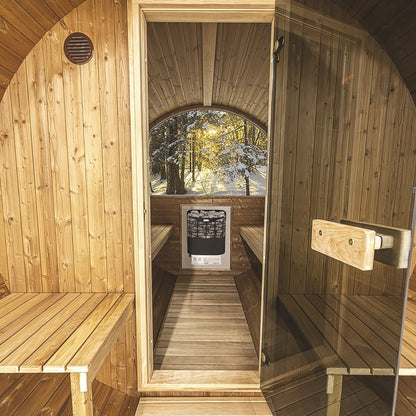  Hekla Barrel 250 - 6 Person Outdoor Sauna