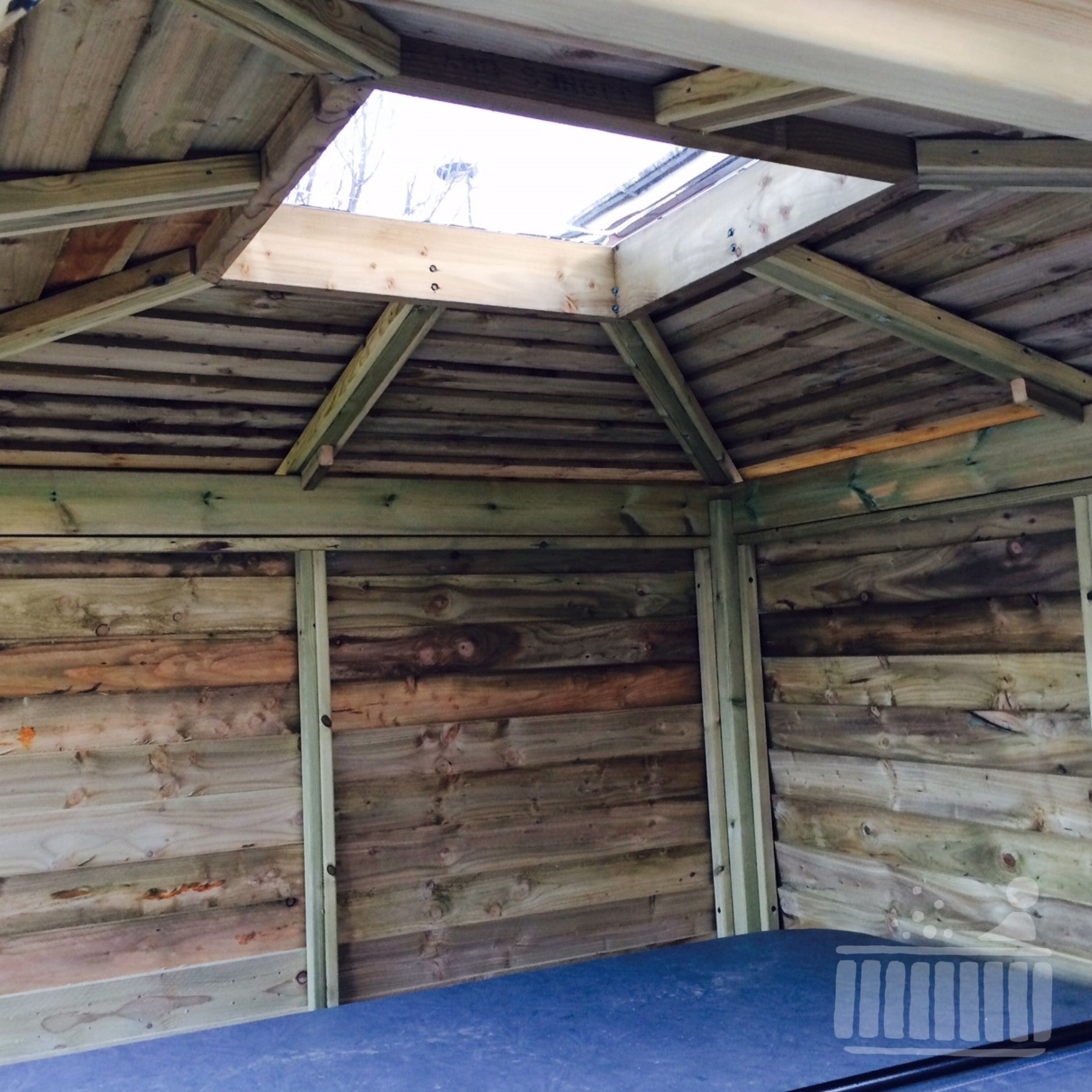  Brentano Wooden Hot Tub Gazebo With Tinted Dome Roof
