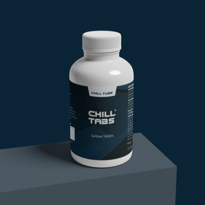  Chill Tabs Ice Bath Cleaning Chlorine Tablets - 64g