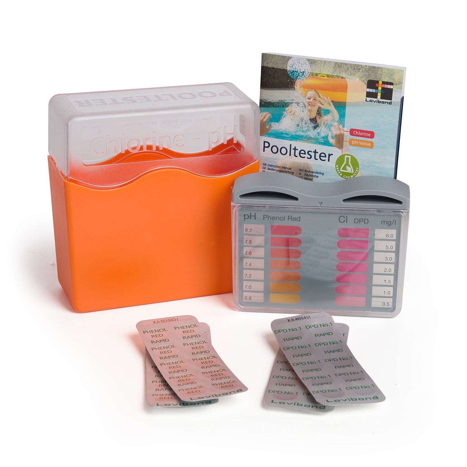  Lovibond PoolTester | Chlorine & PH Testing Kit - Pack Of 2 X 20
