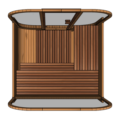  Hekla Cube 160 - 2 Person Outdoor Sauna
