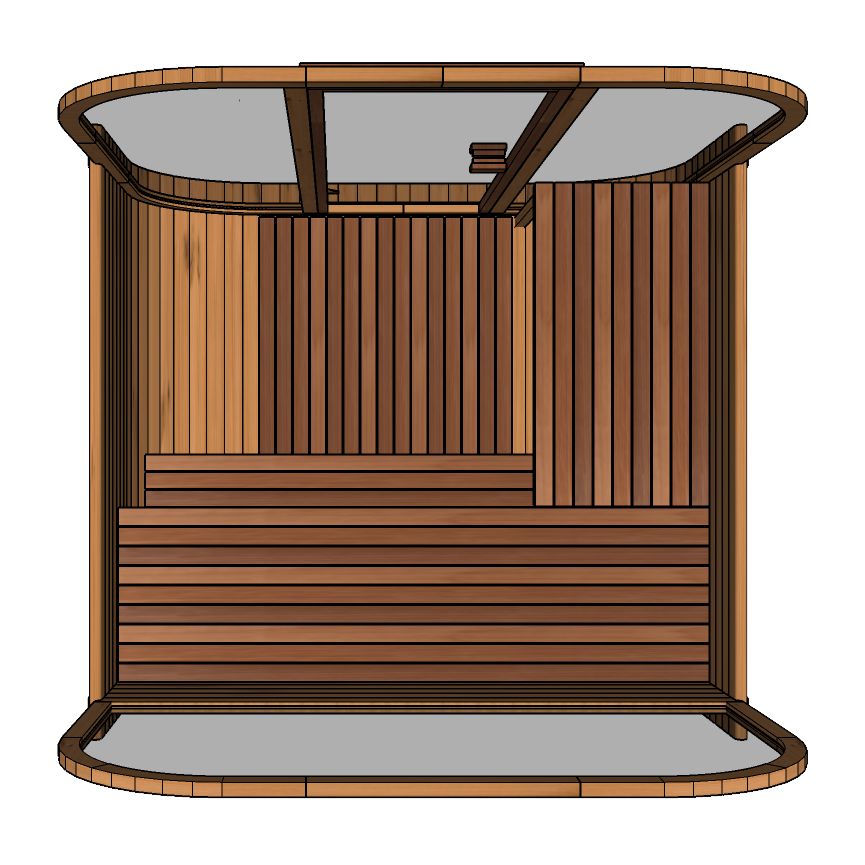  Hekla Cube 250 - 6 Person Outdoor Sauna