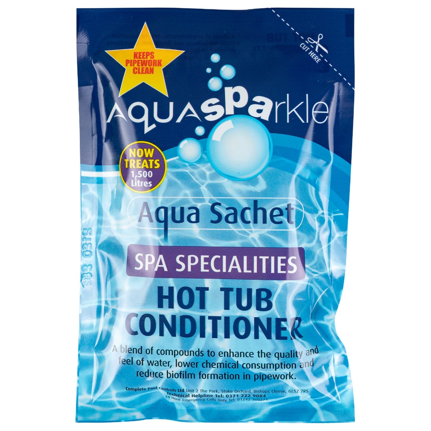  AquaSPArkle Hot Tub Conditioner Spa Specialities Aqua Sachet