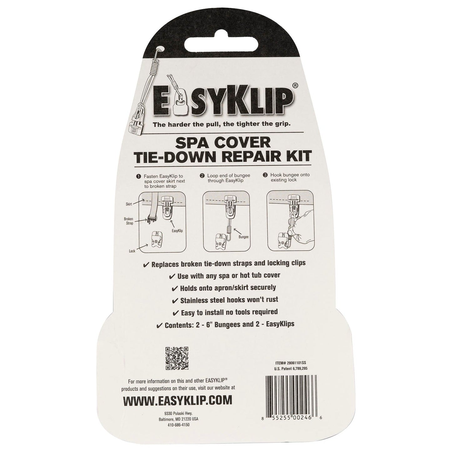 EasyKlip® Tie-Down Repair Kit For Hot Tub Cover Straps