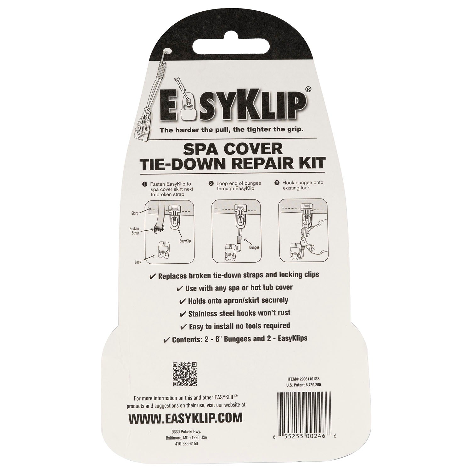  EasyKlip® Tie-Down Repair Kit For Hot Tub Cover Straps