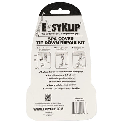  EasyKlip® Tie-Down Repair Kit For Hot Tub Cover Straps