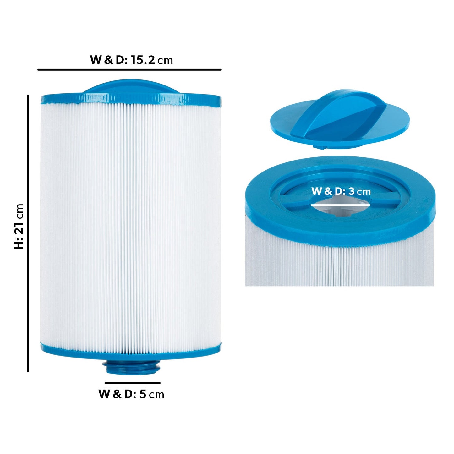  HTF0245RT 50sq Ft Hot Tub Filter - Jacuzzi Italian, Lodge S & L, Paradise, Retreat