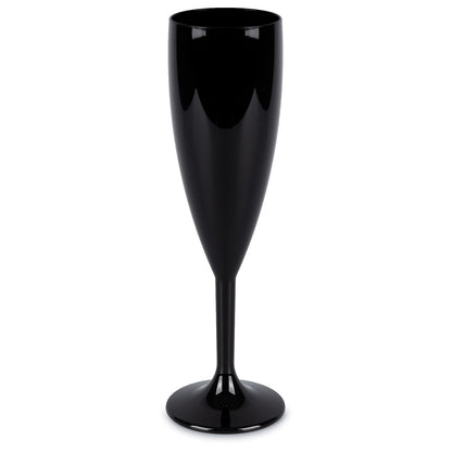  Hot Tub Safe Black Champagne Glass