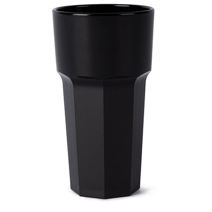 Hot Tub Safe Large Black Tumbler Glass