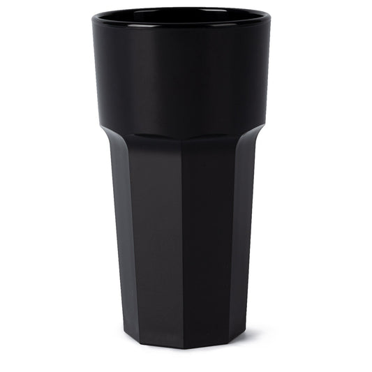  Hot Tub Safe Large Black Tumbler Glass