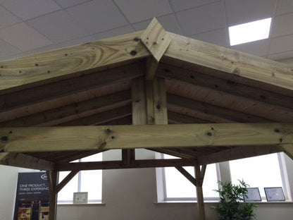  Apex Wooden Hot Tub Gazebo With Roof