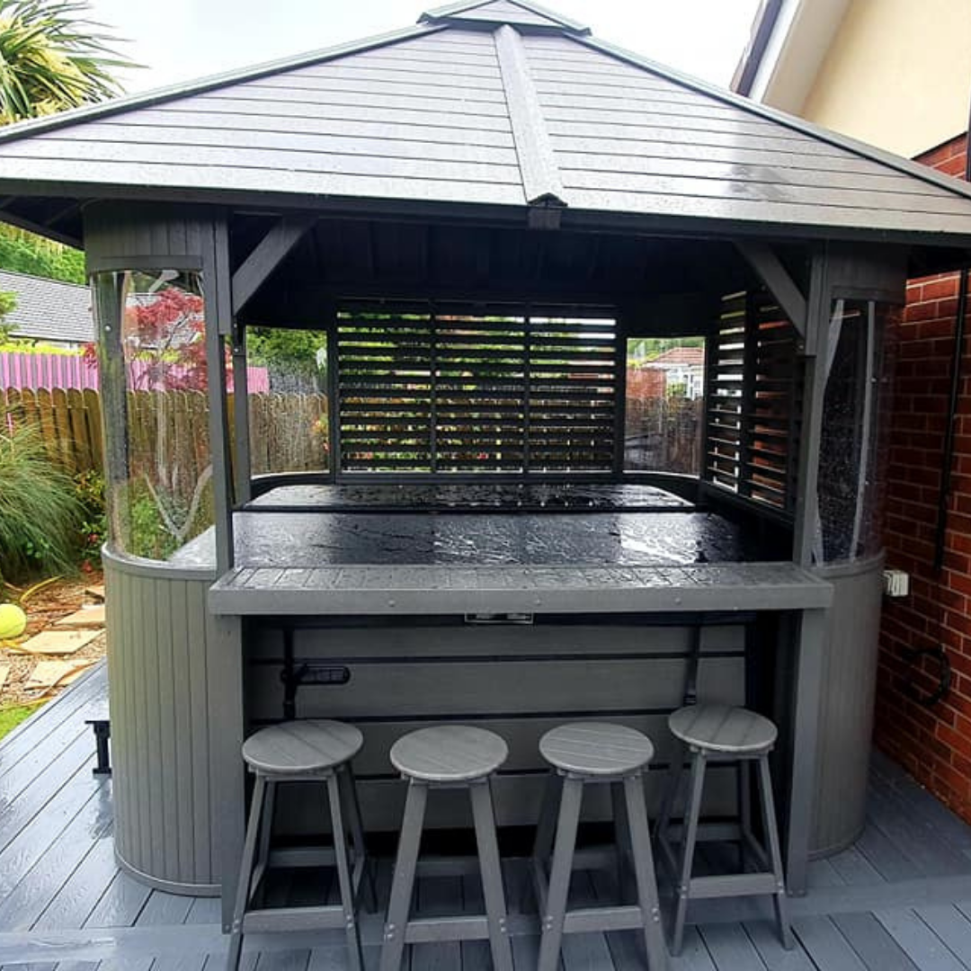  Outdoor Infinity - 6 Person Hot Tub With 1 Lounger