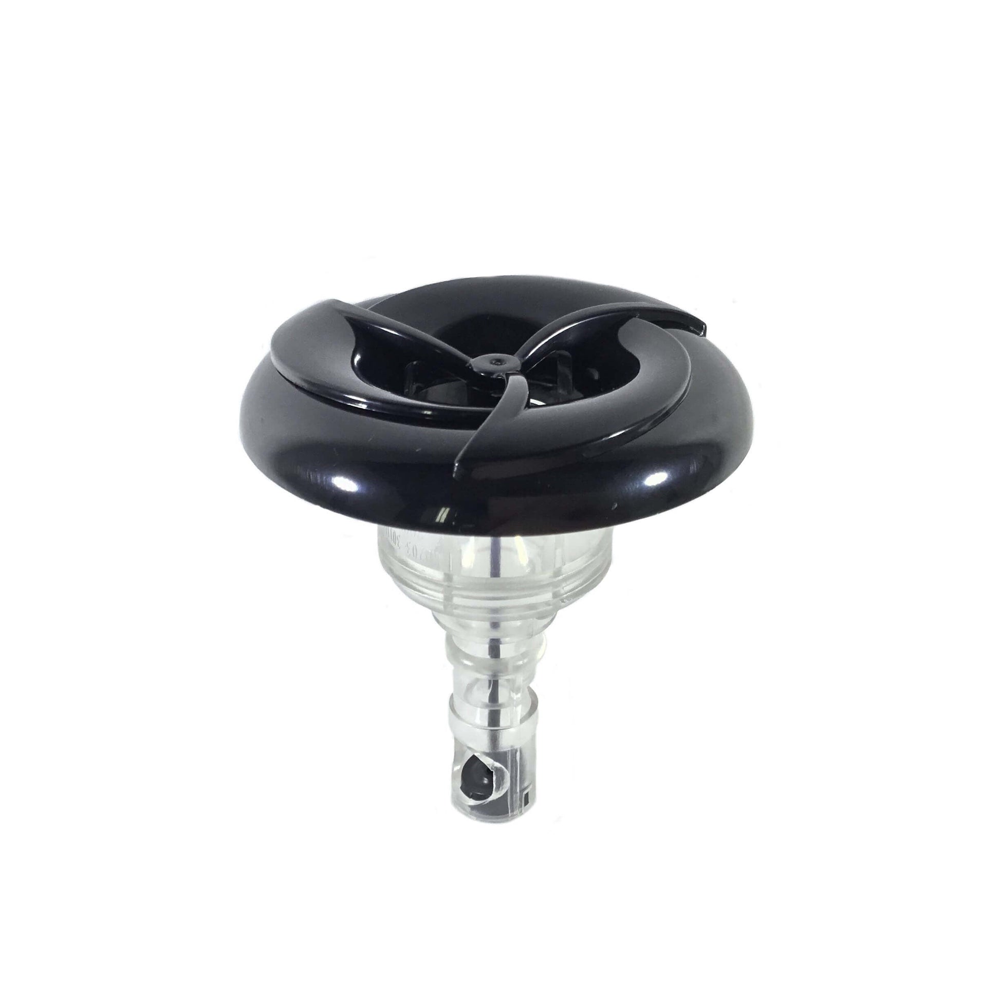  Arctic Spas® 3" Screw-In Tri-Face Single Pulse Jet In Black/Clear - JET-117161