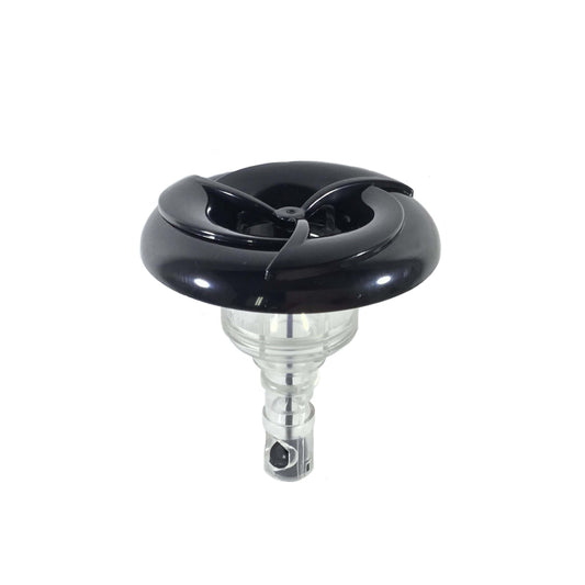  Arctic Spas® 3" Screw-In Tri-Face Single Pulse Jet In Black/Clear - JET-117161
