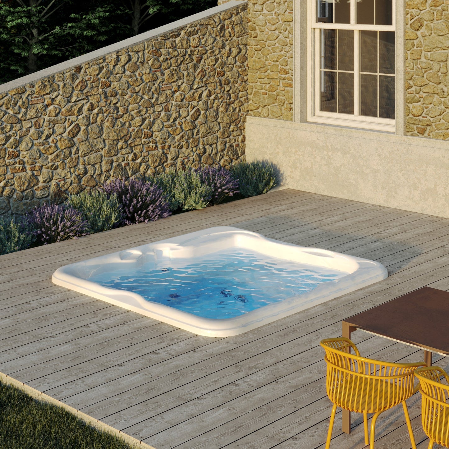  Jacuzzi® Lodge™ L - 5-6 Person Hot Tub With 1 Lounger