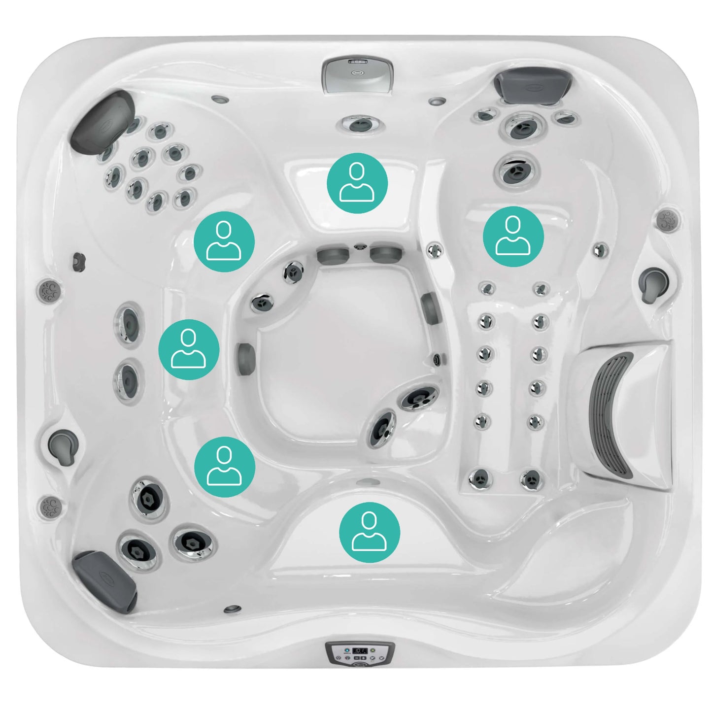  Jacuzzi® J355IP™ - 6 Person Hot Tub With 1 Lounger