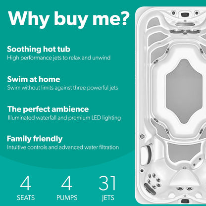  Jacuzzi® PowerPro™ J-16™ - 16ft Swim Spa