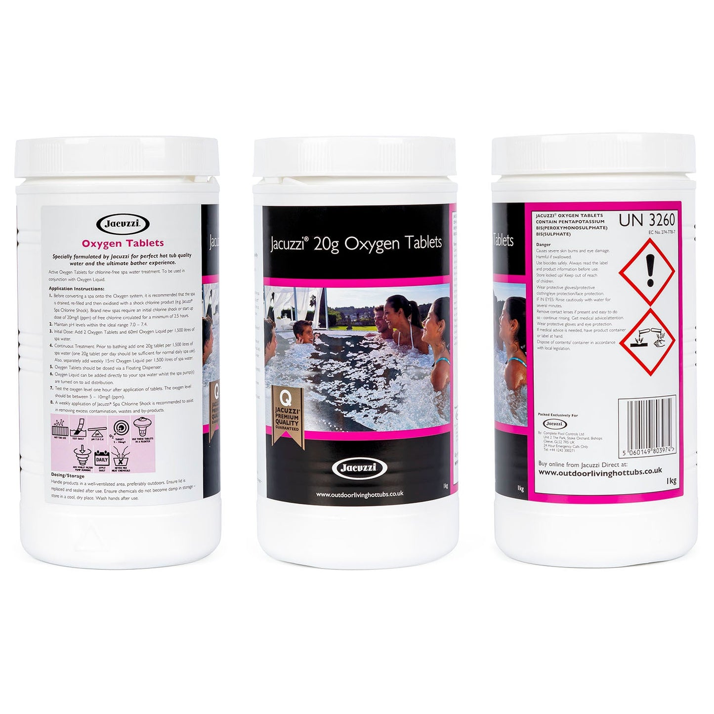  Jacuzzi® Hot Tub Oxygen Tablets - 1kg