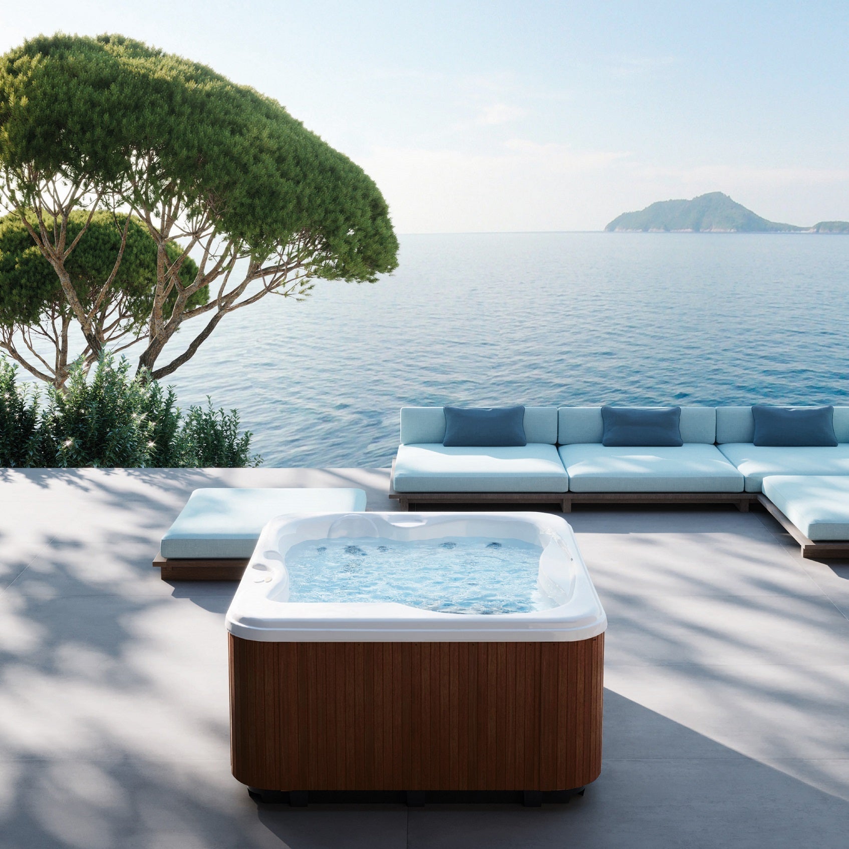  Jacuzzi® Lodge™ S - 3 Person Hot Tub With 1 Lounger