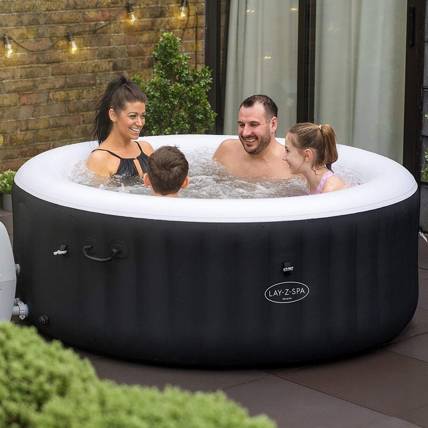 Lay-z Spa Lay-Z-Spa® AirJet Miami - 4 Person Inflatable Hot Tub