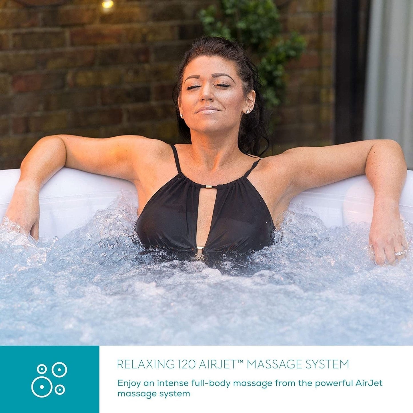 Lay-z Spa Lay-Z-Spa® AirJet Miami - 4 Person Inflatable Hot Tub