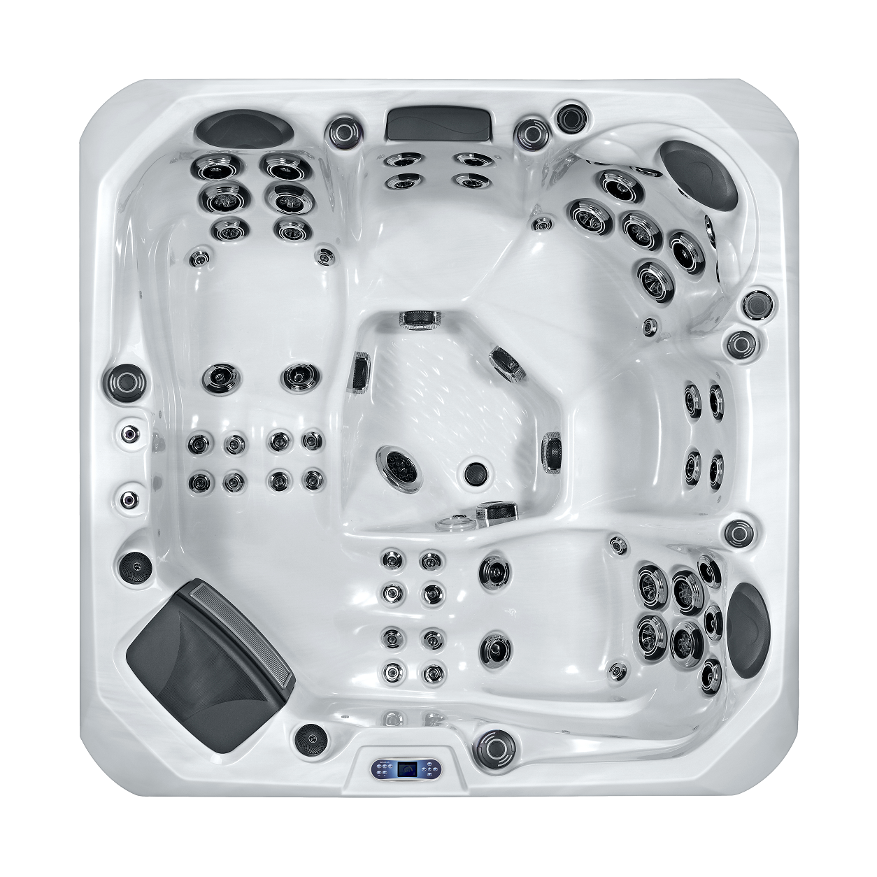  Outdoor Marseille - 5 Person Hot Tub With 2 Loungers
