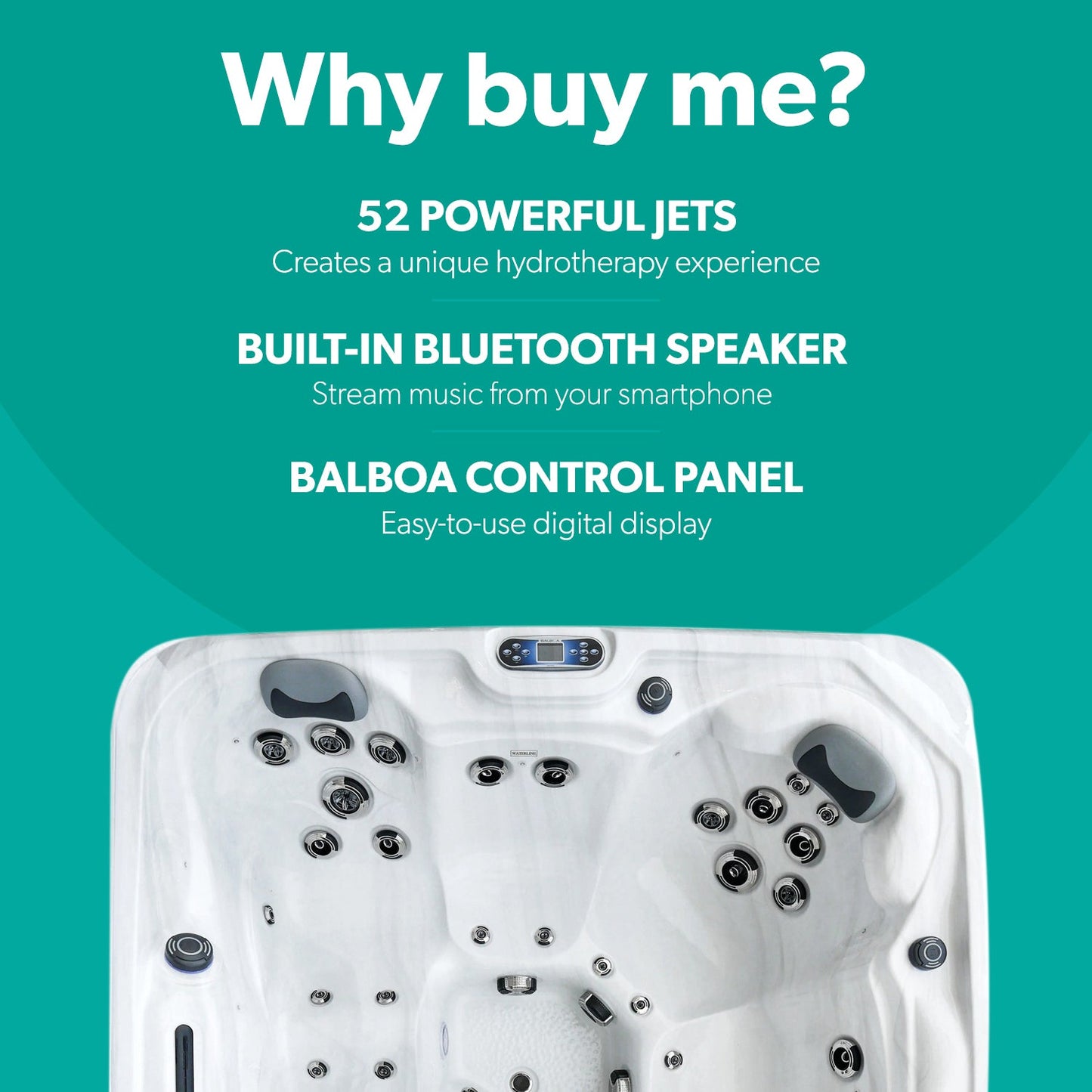  Outdoor Companion - 5 Person Hot Tub With 2 Loungers