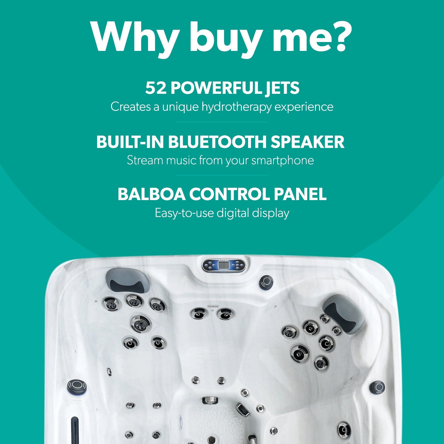  Outdoor Companion - 5 Person Hot Tub With 2 Loungers