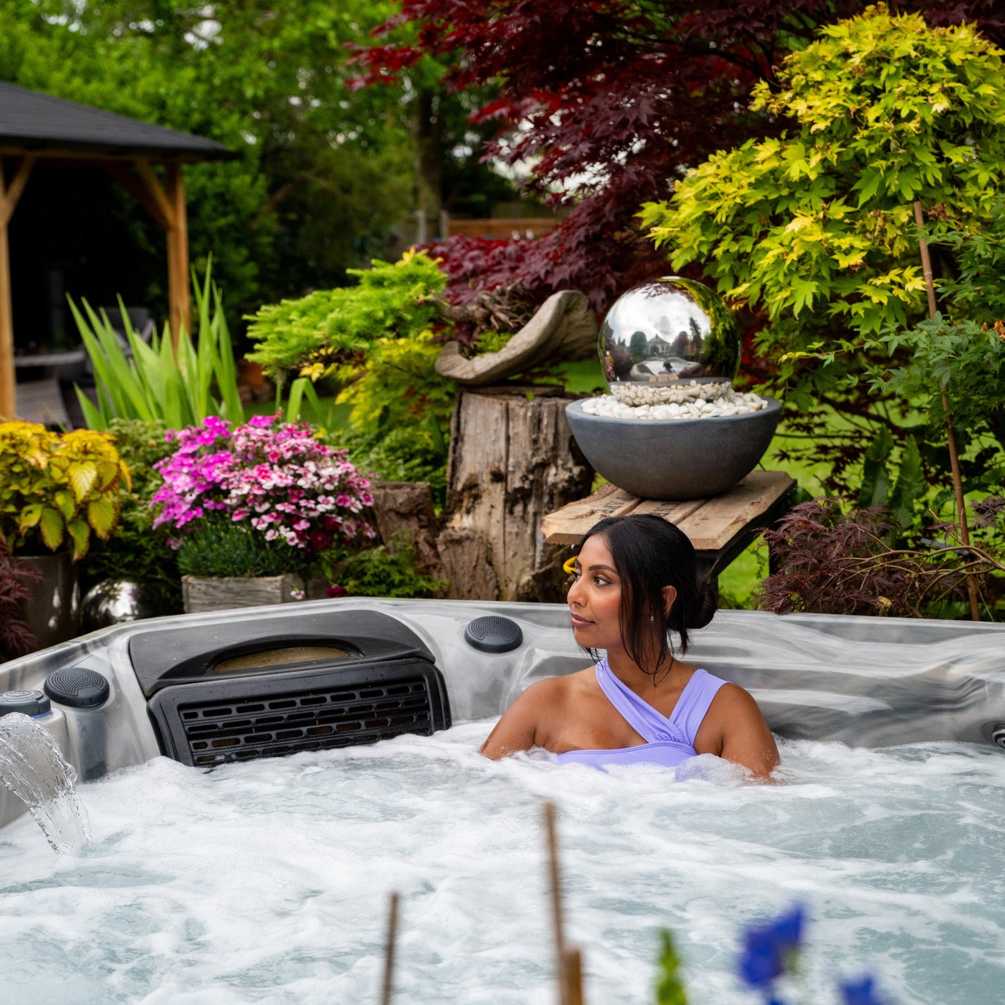  Outdoor Santorini - 5 Person Hot Tub With 1 Lounger