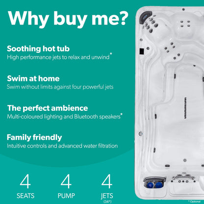  TidalFit Pro EP-15 - 15ft Swim Spa