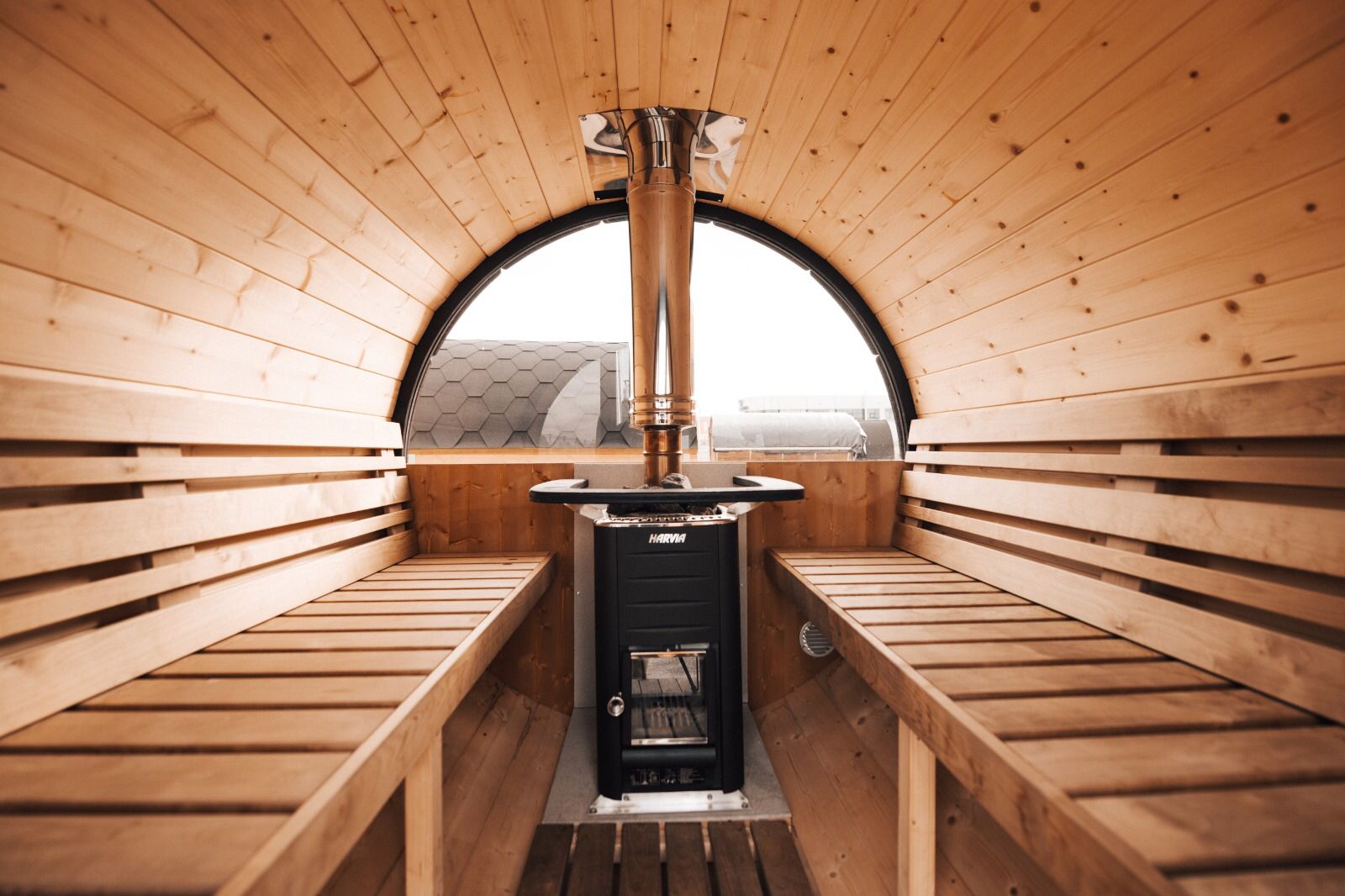  Outdoor Terrace 160 - 2 To 4 Person Barrel Sauna