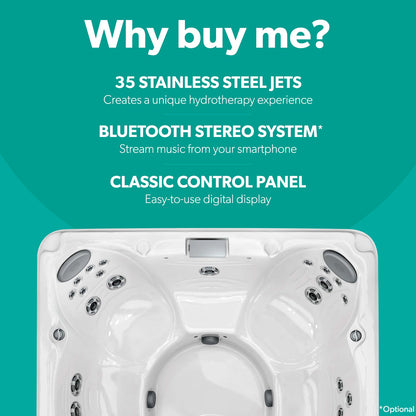  Jacuzzi® J235™ / J235IP™ - 6 Person Hot Tub With 1 Lounger